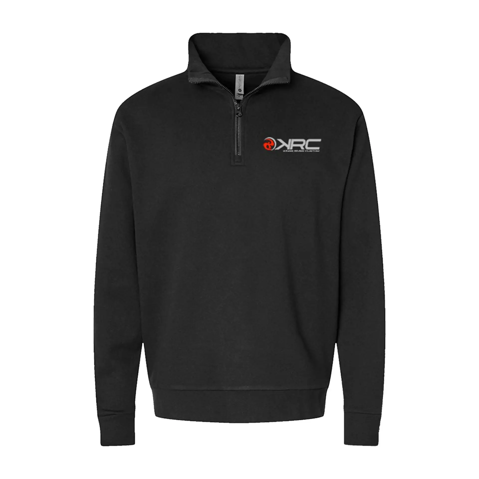 Quarter-Zip Fleece Pullover - Black